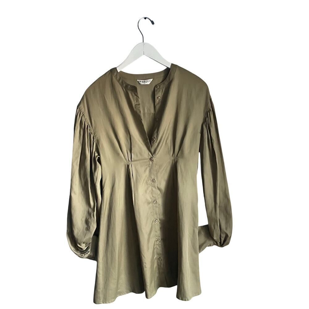 Emin & Paul Long Sleeve Silky Long‎ Sleeve Mini Dress size Small